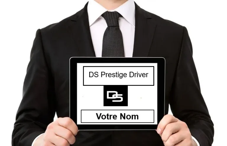 chauffeur avecpancarte nominative