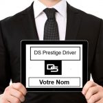 Votre chauffeur avec une pancarte nominative