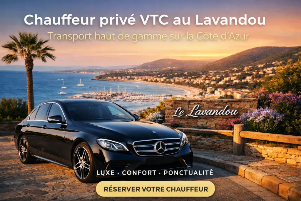 chauffeur privé vtc le lavandou voiture luxe mercedes transport haut de gamme côte d azur