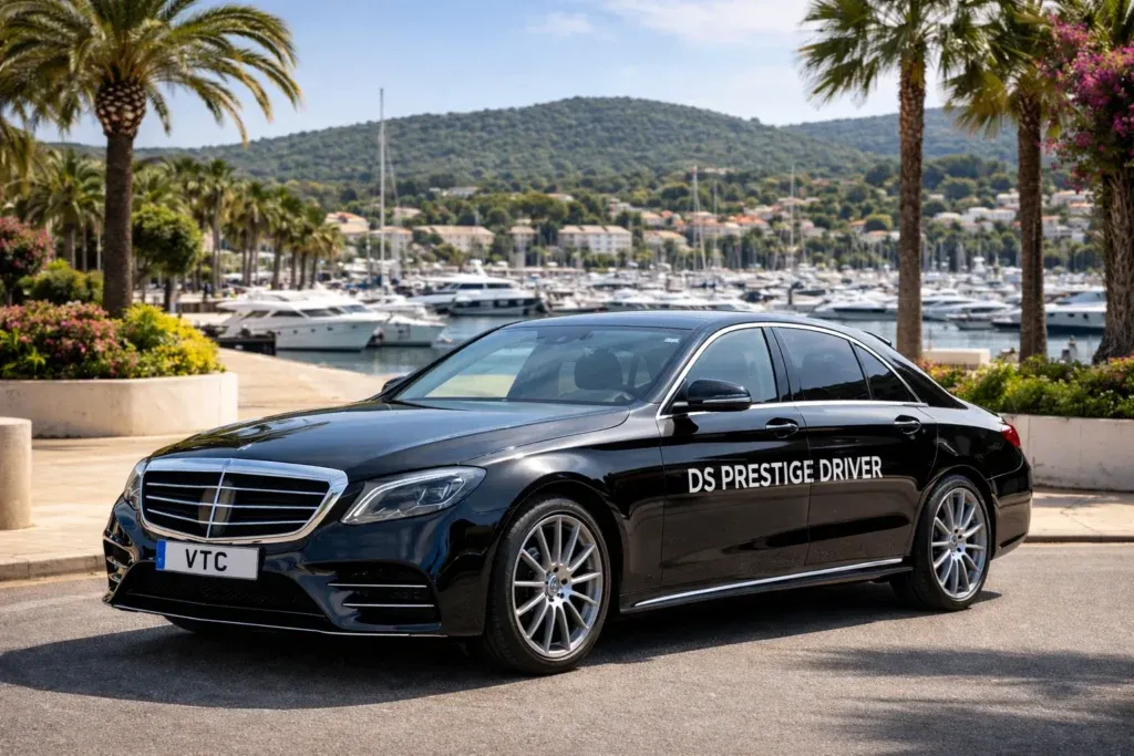 Mercedes berline VTC DS Prestige Driver à La Londe-les-Maures véhicule haut de gamme pour chauffeur privé