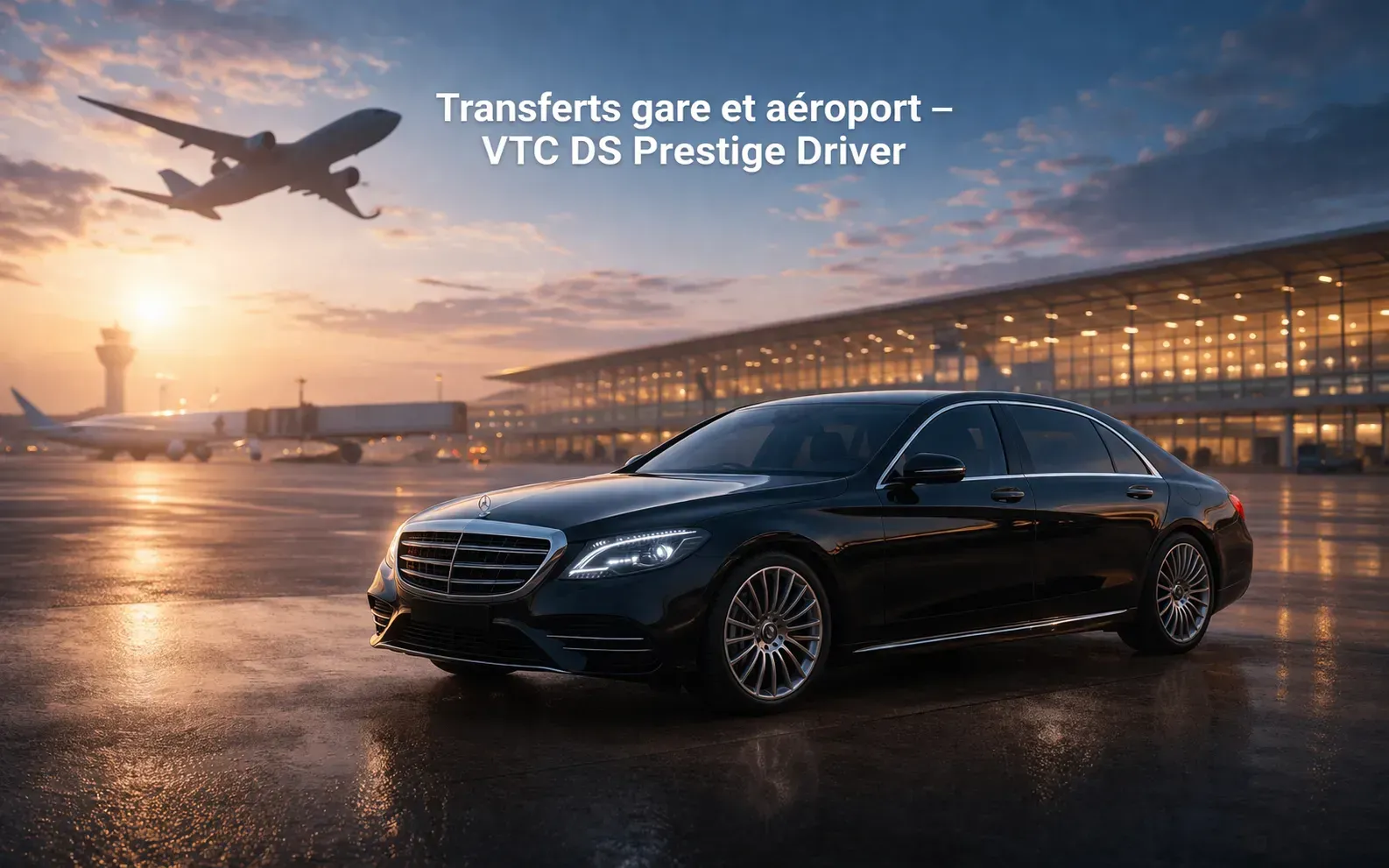 Chauffeur privé VTC Toulon transfert gare et aéroport DS Prestige Driver