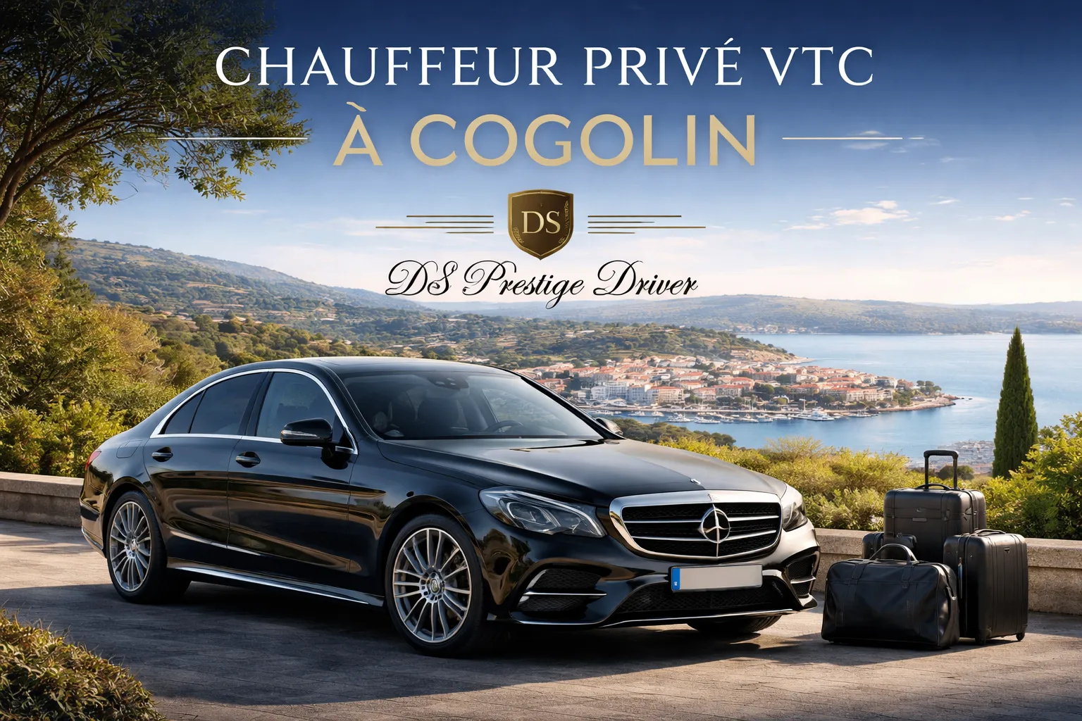 Chauffeur privé VTC à Cogolin dans le Golfe de Saint-Tropez service DS Prestige Driver