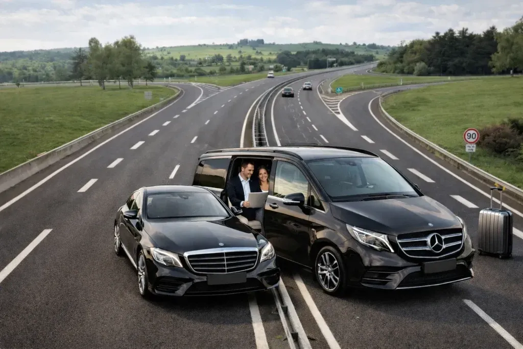 Véhicules haut de gamme avec chauffeur privé sur autoroute pour transfert longue distance confortable et sécurisé – DS Prestige Driver Côte d’Azur