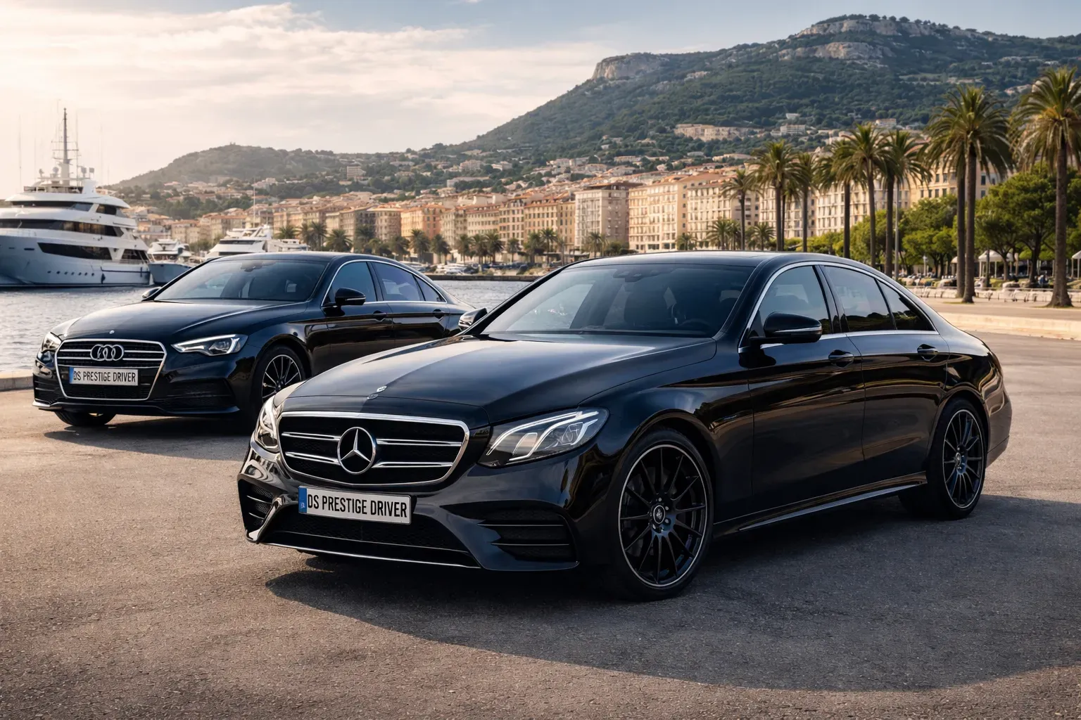service VTC Toulon DS Prestige Driver véhicule luxe transfert gare aéroport Var